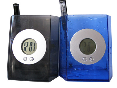 【创意环保万年历水能钟/水动力时钟/喝水笔筒钟/不用电池的时钟】价格,厂家,图片,挂钟,佳泰(鑫宏)塑胶电子制品厂-