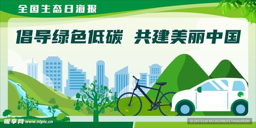 环保绿色全国生态日展板设计图